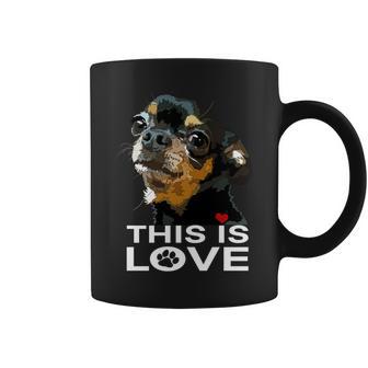 This Is Love And Tan チワワ犬 長袖tシャツ コーヒーマグ - Kawaiitshirt