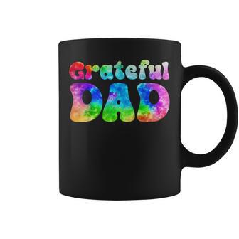Tie Dye Dad Retro Distressed Grateful Dad Father's Day Coffee Mug - Thegiftio UK