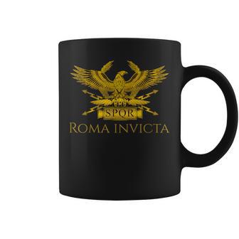 Historia De La Antigua Romapqr Águila Romana Roma Invicta Taza de café - Regaloses