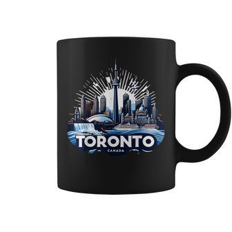 Toronto Canada City Landmarks Souvenir Canadian Proud Coffee Mug - Thegiftio UK