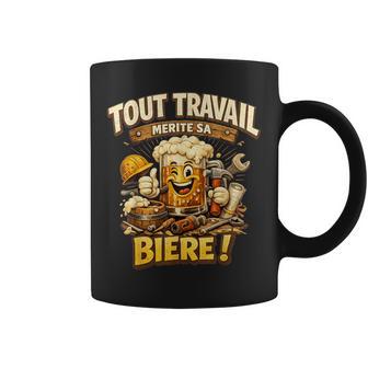 Tout Travail Mérite Bière Cadeau Anniversaire Homme Original Tasse - Cadeauxyz