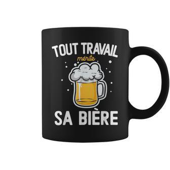 Tout Travail Méritea Bière Pinte Apéro Bar Homme Cadeau Tasse - Cadeauxyz