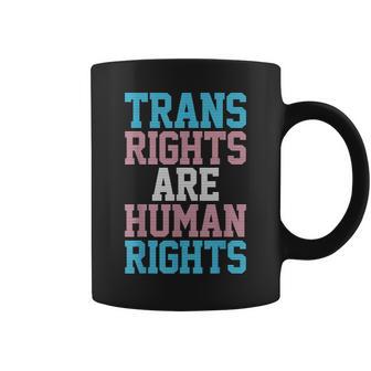 Trans Rights Are Human Rights Lgbtq トランスジェンダー フラッグ プライド コーヒーマグ - Kawaiitshirt