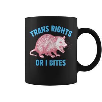 Transgender Lgbt Pride Month Possum Trans Rights Or I Bite Coffee Mug - Thegiftio UK