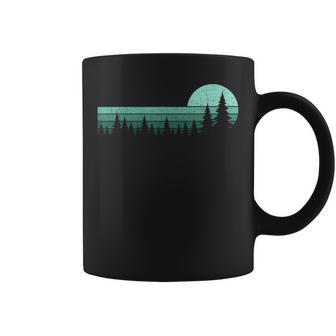 Trees Wildlife Nature Vintage Forest Pine Trees Women Coffee Mug - Monsterry