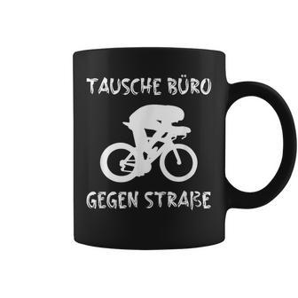 Triathlete Office Against Road Bike ランニング トライアスロンスポーツ コーヒーマグ - Kawaiitshirt