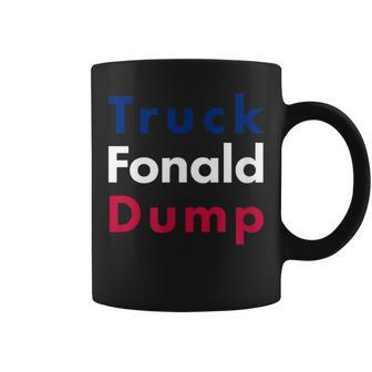 Truck Donald Dump En Contra De Donald Trump Taza de café - Regaloses