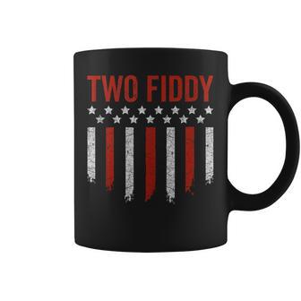 Two Fiddy American Flag Humor Patriot Meme Womens Coffee Mug - Thegiftio UK