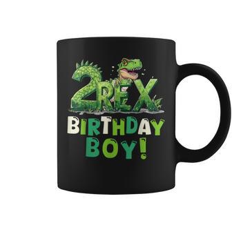 Two Rex 2Nd Birthday Boy Second Dinosaur 2 Year Old Boys Coffee Mug - Thegiftio UK