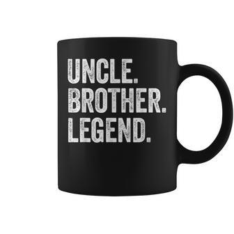 Uncle Brother Legend Vintage Distressed Bold Uncle Graphic Coffee Mug - Thegiftio UK