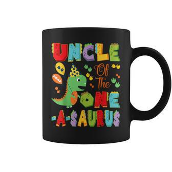 Uncle Of The One-A-Saurus 1St Birthday Boy Dinosaur Coffee Mug - Thegiftio