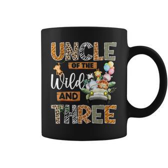 Uncle Of The Wild And Three 3Rd Birthday Boy Safari Truck Coffee Mug - Thegiftio UK