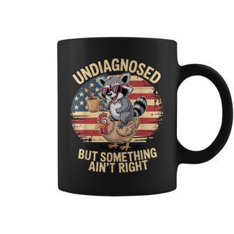 Undiagnosed But Something Ain't Right Neurodivergent Raccoon Coffee Mug - Thegiftio UK