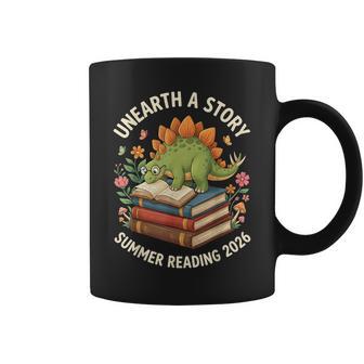 Unreath A Story Summer Library Reading 2026 Dinosaur Book Coffee Mug - Monsterry UK