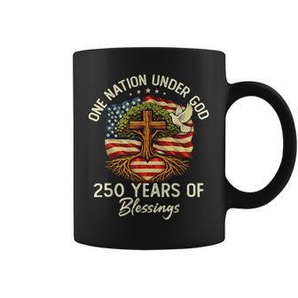 Usa 250Th Anniversary One Nation Under God Patriotic Coffee Mug - Monsterry
