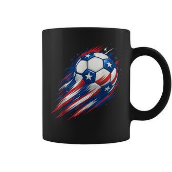 Usa Flag Soccer Kids Boys Coffee Mug - Thegiftio UK