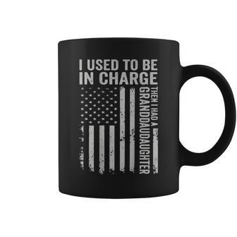 I Used To Be In Charge Then I Had A Granddaughter Us Flag Coffee Mug - Thegiftio UK
