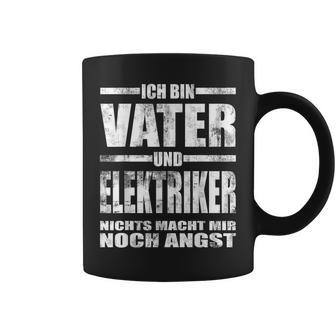Vater Und Elektriker Papa Elektrotechnikeratertagintage Tassen - Seseable