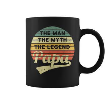 Vatertag Retro The Man The Myth The Legend Papa Tassen - Seseable