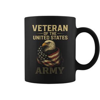 Veteran Of The United States Army Patriotic Eagle Coffee Mug - Thegiftio