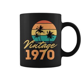 Vintage 1970 Nació Cumpleaños Retro Taza de café - Regaloses