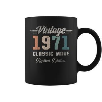 Vintage 1971 55 Cumpleaños Coche Clásico Taza de café - Regaloses