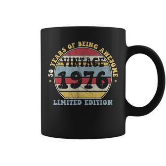 Vintage 1976 50Th Birthday Retro 50 Years Old Coffee Mug - Thegiftio