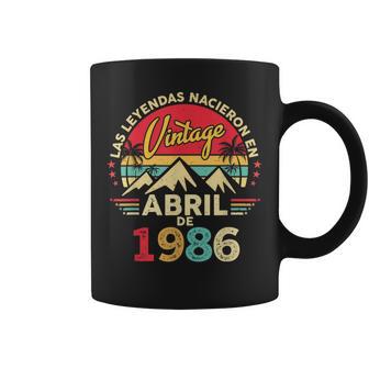 Vintage 40 Años Cumpleañosintage Nacido En Abril 1986 Taza de café - Regaloses