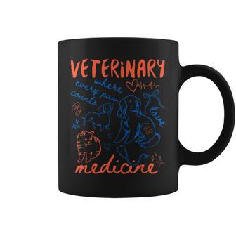 Vintage 90S Veterinary Medicine Vet Tech Vet Med Graduate Coffee Mug - Thegiftio UK