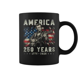 Vintage Abraham Lincoln Abe Lincoln Playing Guitar 250 Years Coffee Mug - Thegiftio UK