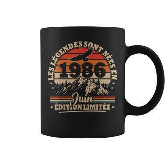 Vintage Anniversaire 40 Ans Cadeau Pour Né En Juin 1986 Tasse - Cadeauxyz