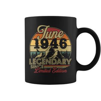 Vintage Cadeau D'anniversaire 80 Ans Pour Né En Juin 1946 Tasse - Cadeauxyz