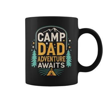 Vintage Camping With Dad – Adventure Awaits Camping Coffee Mug - Thegiftio UK