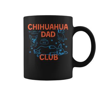 Vintage Chihuahua Dad Club Pet Lovers Owner Father's Day Coffee Mug - Monsterry