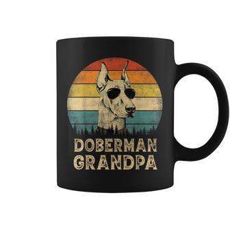 Vintage Doberman Grandpa Dog Lovers Father's Day Coffee Mug - Thegiftio UK