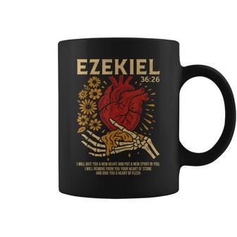 Vintage Ezekiel 36-26 Heart Of Flesh Bible Verse Christian Coffee Mug - Monsterry