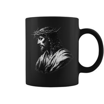Vintage Face Of Jesus Christ Christian Faith Coffee Mug - Thegiftio UK