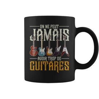 Vintage On Ne Peut Jamais Avoir Trop De Guitares Guitariste Tasse - Cadeauxyz