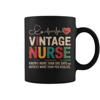 Vintage Nurse Definition Retro Registered Nursing Coffee Mug - Thegiftio UK