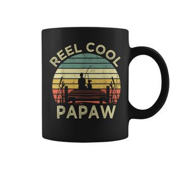 Vintage Reel Cool Papaw Fishing Father's Day Grandpa Coffee Mug - Thegiftio UK