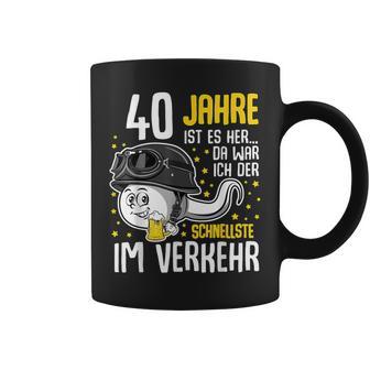 Vor 40 Jahren Derchnellste Imerkehr 40 Geburtstag Mann Tassen - Seseable