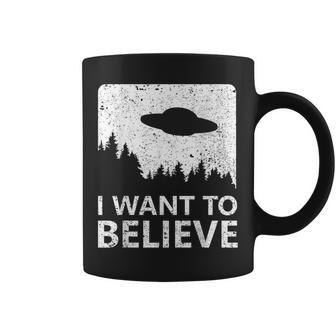 I Want To Believe Ufo Alien -Intage Foto Poster Tassen - Seseable