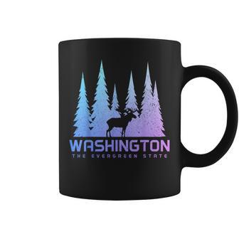 Washington The Evergreen State Moose Nature Lover Coffee Mug - Thegiftio UK
