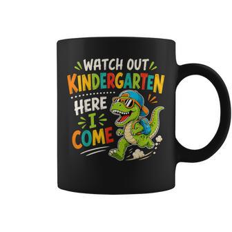 Watch Out Kindergarten Here I Come Dino First Day Of School Coffee Mug - Thegiftio UK