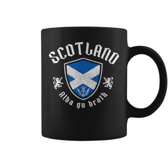 We Lovecotland Alba Gu Brath スコットランド国旗 プライド ヴィンテージ コーヒーマグ - Kawaiitshirt