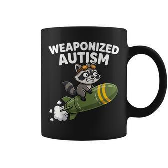 Weaponized Autism Raccoon Meme Coffee Mug - Monsterry