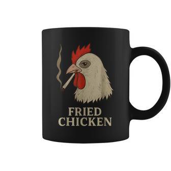 Weed Meme Fried Chicken 420 Smoking Marijuana Coffee Mug - Monsterry