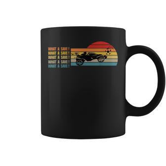 What A Rescue ヴィンテージ レトロ ロケット フットボール カー リーグ コーヒーマグ - Kawaiitshirt