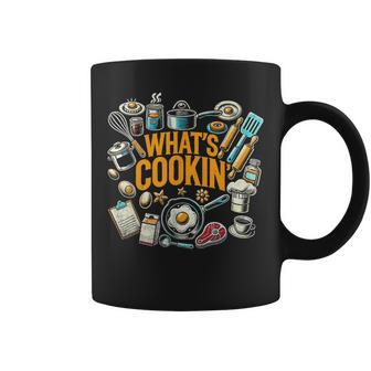 What's Cookin' Chef Cook Cooking Food Dishes Cooks Coffee Mug - Thegiftio UK