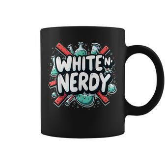 White And Nerdy Geek Coffee Mug - Monsterry